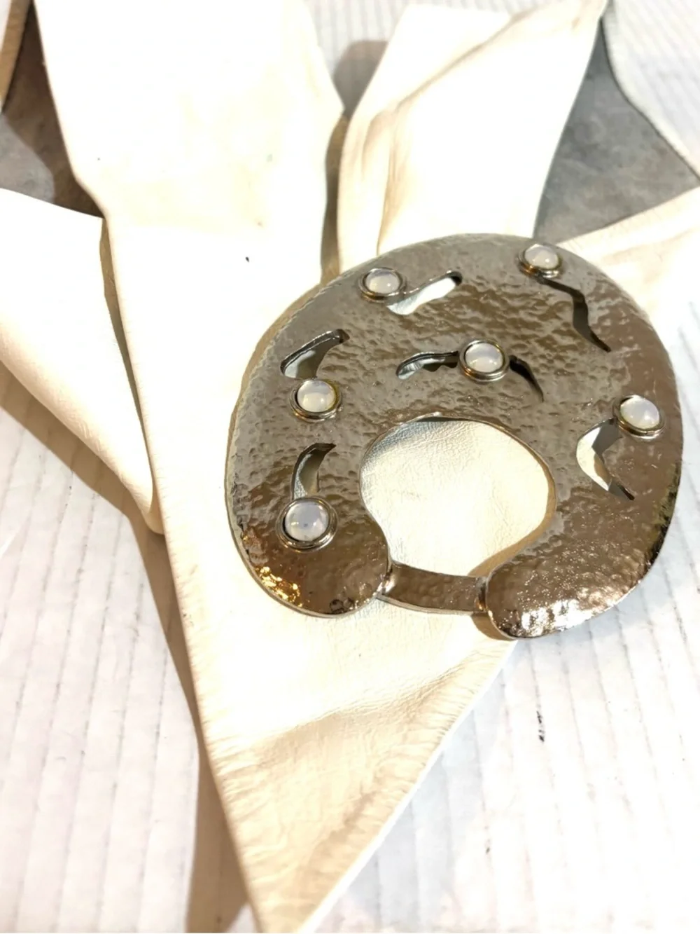 Vintage bold hammered